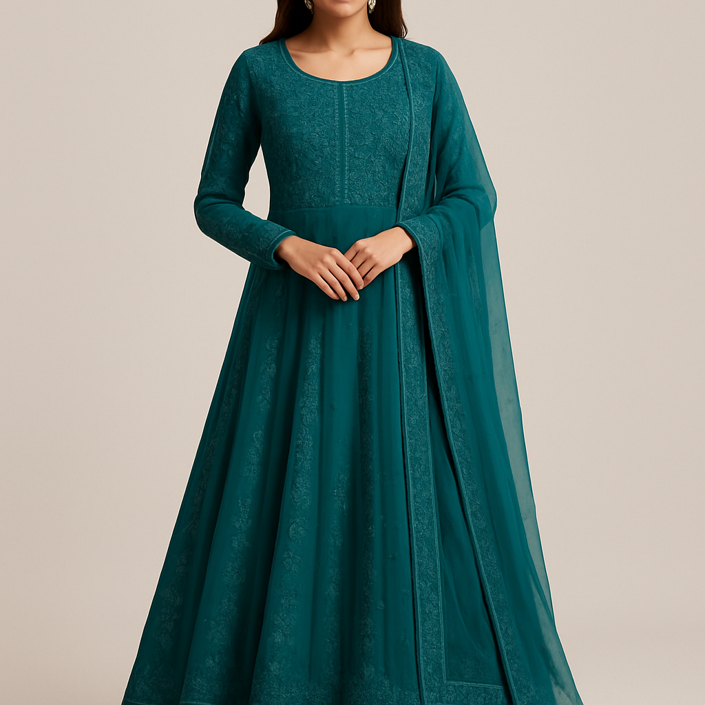 Embroidered Anarkali Suit