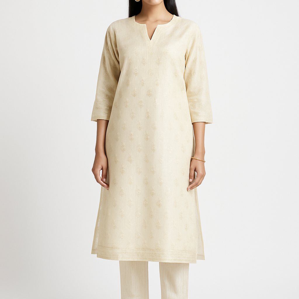 Chanderi Silk Kurta