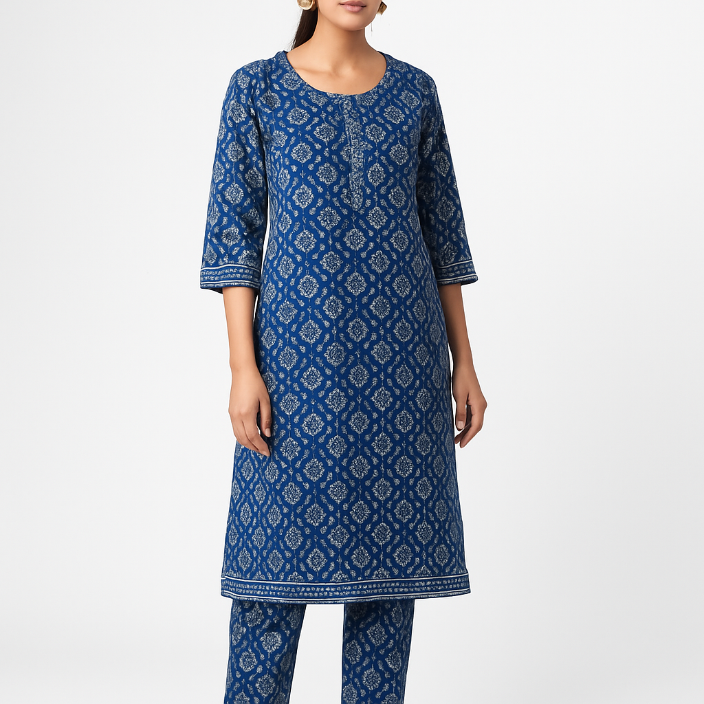 Block Print Cotton Kurta