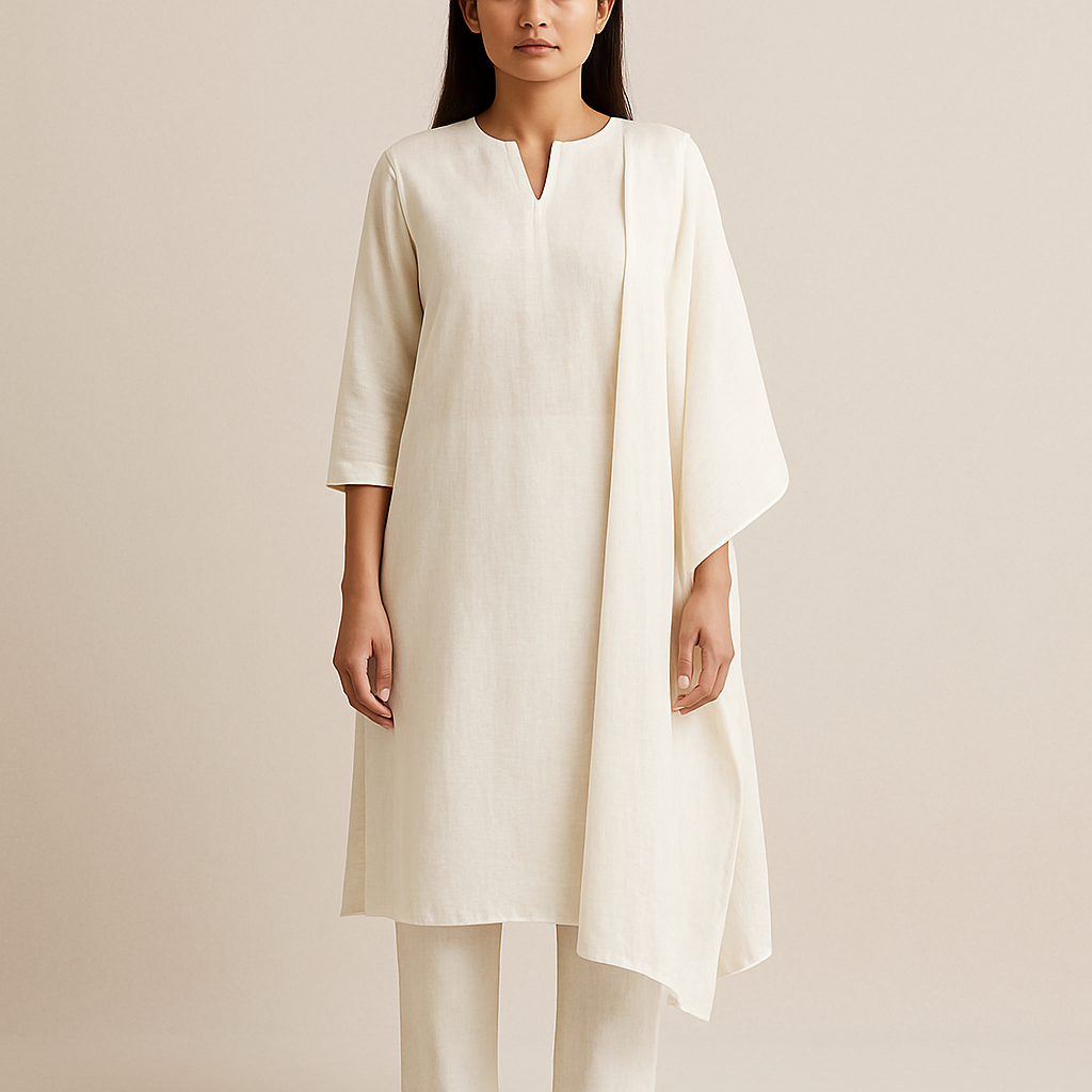Linen Straight Suit