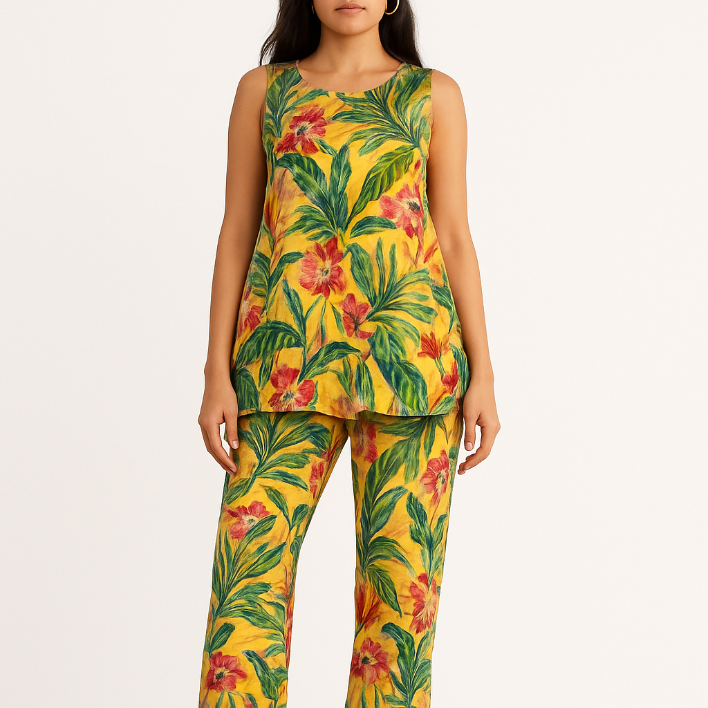 Printed Rayon Co-ord Set