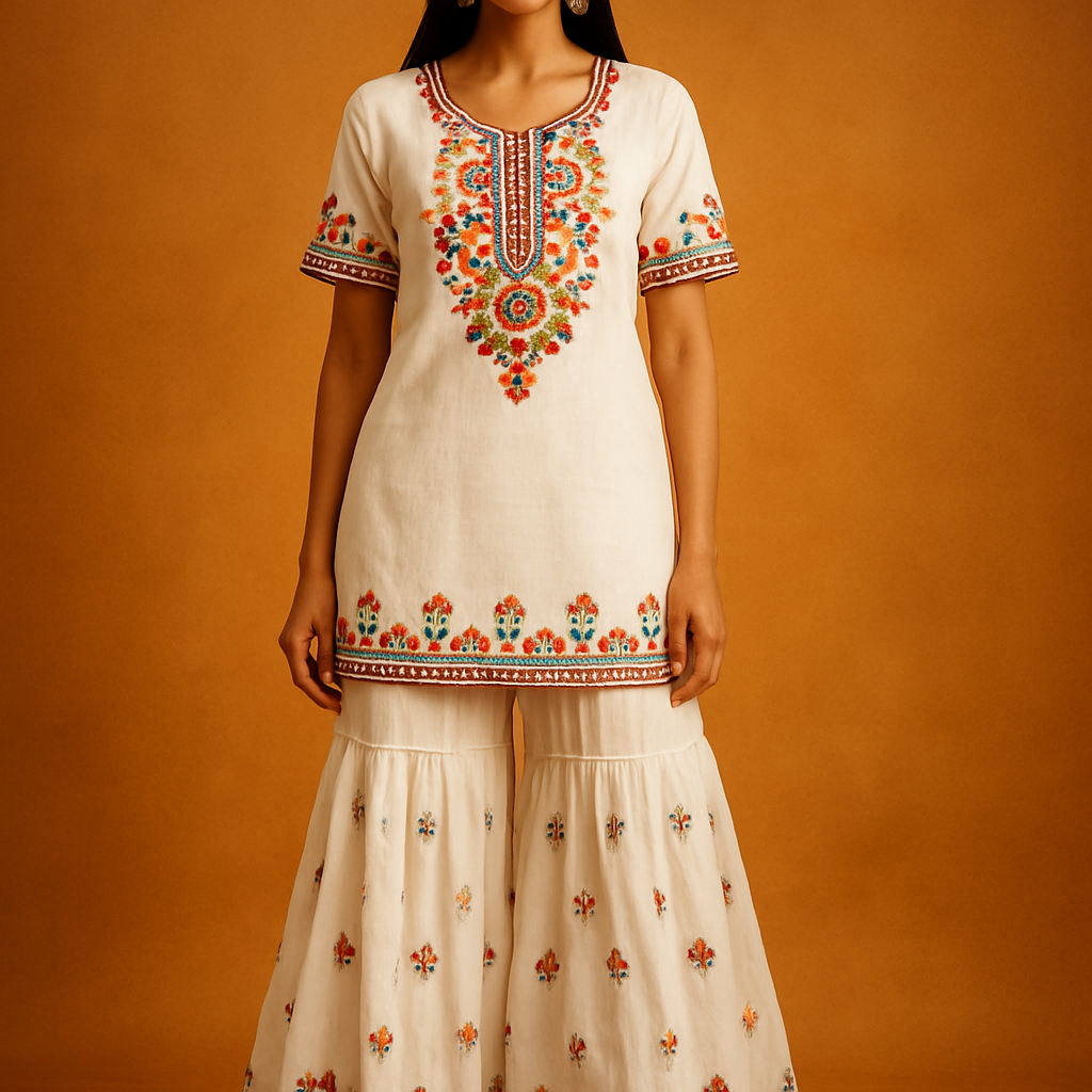 Cotton Sharara Set